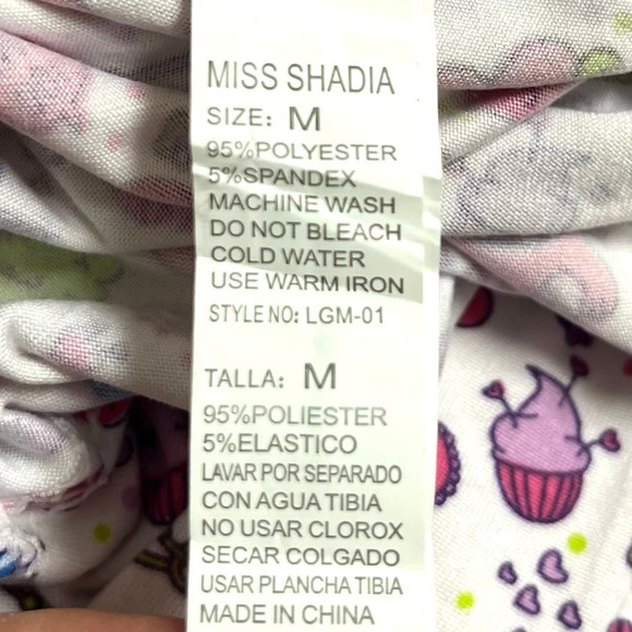 NWT Miss Shadia Cotton Nightgown & Matching Scrunchy Junior Medium Sleepwear - Picture 6 of 6